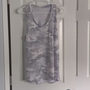 Gray camo workout athletic top